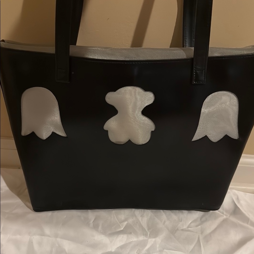 Black and Silver Tote Bag